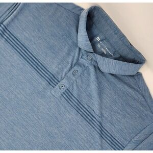 Travis Mathew Men's Light Blue Heather Polo